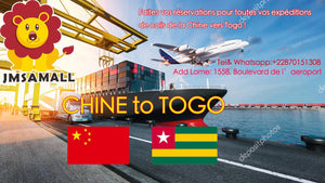 Comment JMSAMALL calcule-t-il le coût du transport maritime et aérien de la Chine au Togo ?
